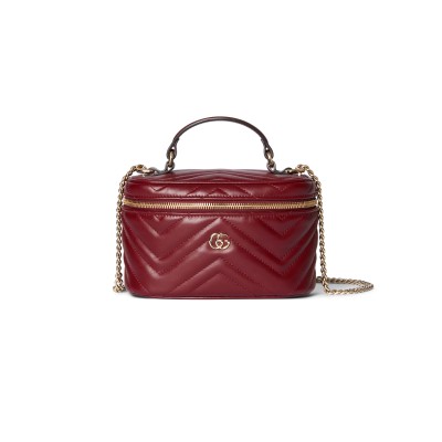 GUCCI GG MARMONT MINI VANITY BAG 837454 (19*11.5*9cm) GUCCI GG MARMONT MINI VANITY BAG 837454 (19*11.5*9cm)